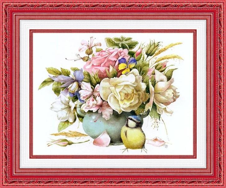 # Compleet nieuw borduurpakket; Chickadee #, Hobby en Vrije tijd, Borduren en Borduurmachines, Nieuw, Borduurpakket, Handborduren