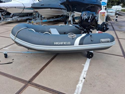 Highfield cl 260 pvc met 9.9 tohatsu 4takt., Watersport en Boten, Rubberboten, Zo goed als nieuw, Overige merken, Aluminium, Minder dan 70 pk