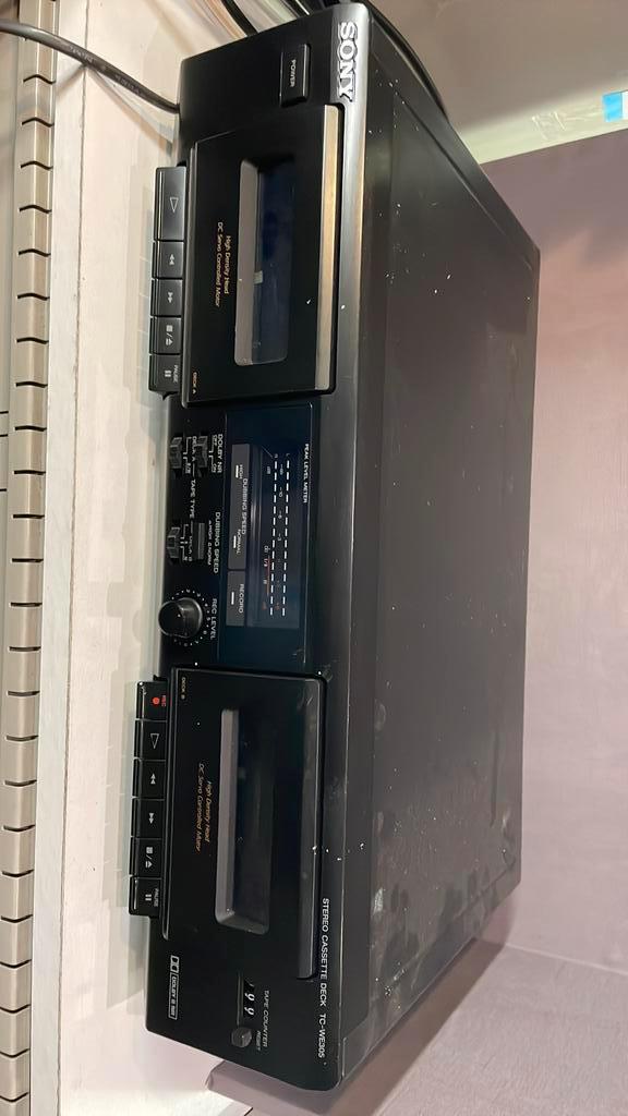 Sony TC-WE305 stereo cassettedeck – ongetest, Audio, Tv en Foto, Cassettedecks, Sony, Tape counter, Ophalen of Verzenden