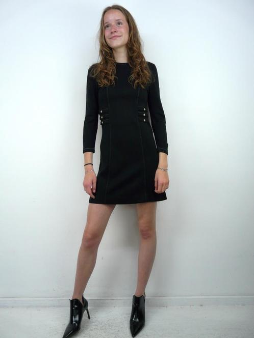 *Abfab Vintage Zwarte Winterjurk uit Zweden 34*, Kleding | Dames, Jurken, Zo goed als nieuw, Maat 34 (XS) of kleiner, Zwart, Boven de knie