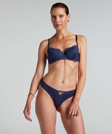 Hunkemöller String Pearlene Blauw maat S (260) beschikbaar voor biedingen