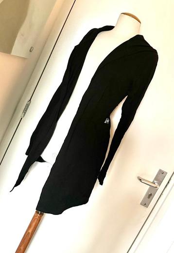 Amy and Ivy lang vest zwart mt L Met capuchon hoodie Katoen beschikbaar voor biedingen