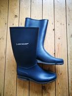 Blauwe Dunlop regenlaarzen rubber laarzen, maat 40, Ophalen of Verzenden, Zo goed als nieuw, Regenjas
