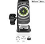 Zens 4-in-1 MagSafe + Watch Wireless Charging Station Zwart, Ophalen of Verzenden, Nieuw, Overige merken