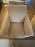 GRATIS - 2 Beige Stoffen Fauteuils, Huis en Inrichting, Fauteuils, Ophalen, Gebruikt, Stof, 75 tot 100 cm