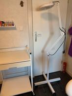 Verrijdbare lamp met loep voor salon of hobby, Ophalen, Gebruikt, Vergrootglas of Loep