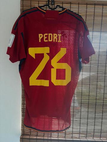 Authentiek Spanje shirt Pedri beschikbaar voor biedingen