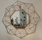 Geometrische spiegel - mat goud, Huis en Inrichting, Ophalen, Kwastje-over-Kastje, Nieuw, Minder dan 100 cm