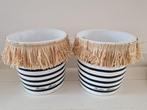 Riviera maison summer stripes potten, Ophalen of Verzenden, Nieuw