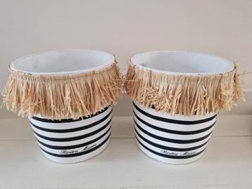 Riviera maison summer stripes potten beschikbaar voor biedingen