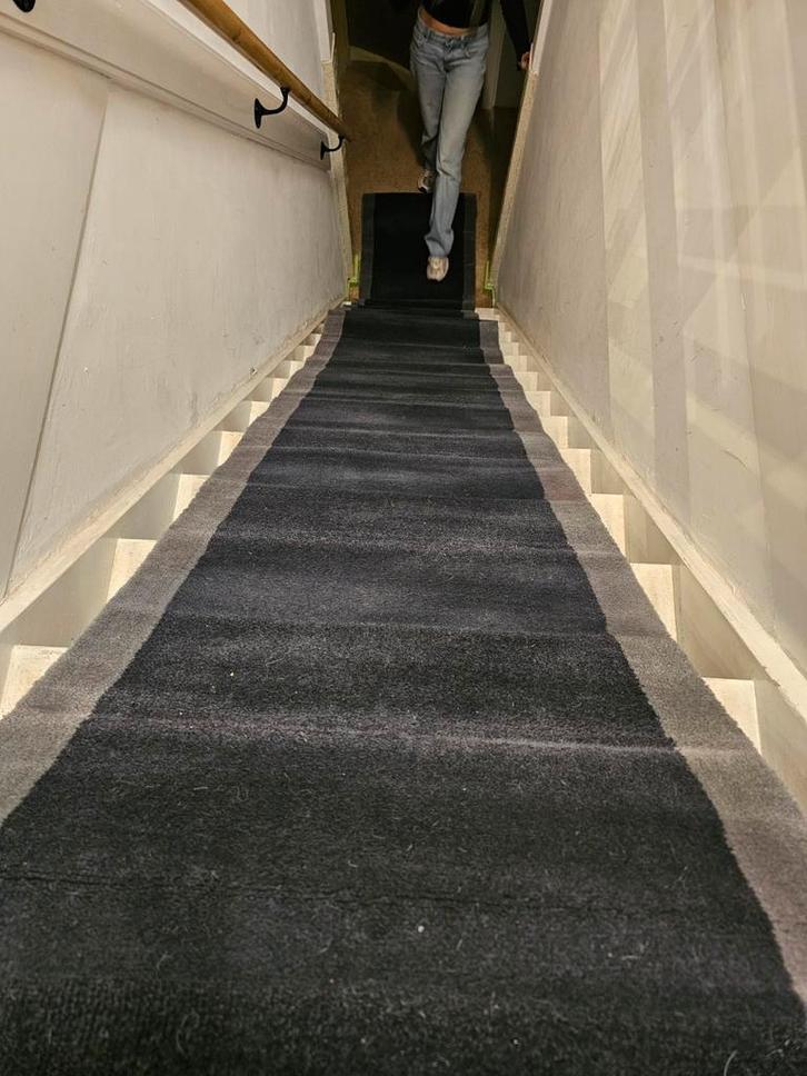 Wollen traploper met 15 roedes, Huis en Inrichting, Stoffering | Tapijten en Kleden, Gebruikt, 50 tot 100 cm, 200 cm of meer, Rechthoekig