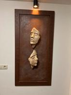 Uniek Wandkunstwerk met Maskers 124 bij 62 cm, Ophalen