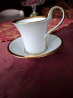 Furstenberg Kop en Schotel - Roomwit met Bladgoud, Ophalen of Verzenden