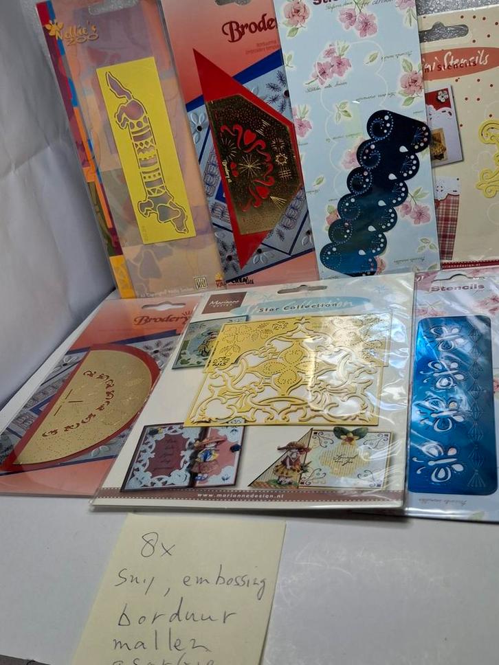 6x Embossing, Snij & Borduur Sjablonen - Nieuw!, Hobby en Vrije tijd, Knutselen, Nieuw, Gereedschap of Toebehoren, Ophalen of Verzenden