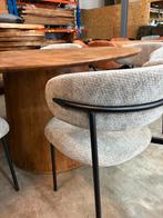 Japandi stijl eetkamerset 5 persoons 140 cm diameter, Ophalen of Verzenden