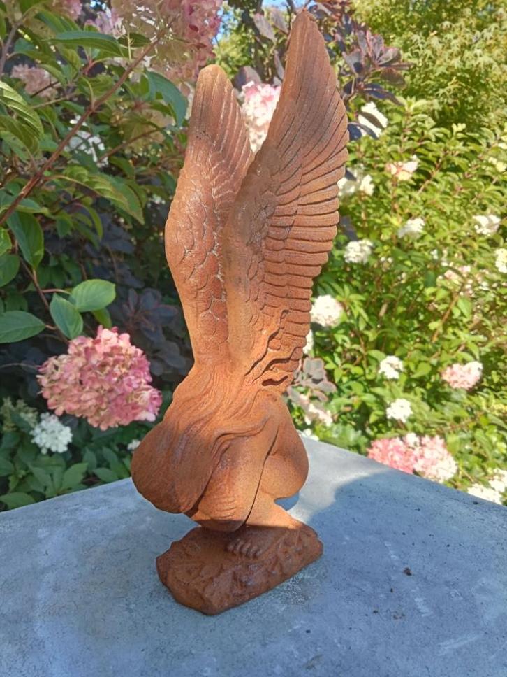 Zeven modellen gietijzeren engelen nieuw., Tuin en Terras, Tuinbeelden, Nieuw, Engelenbeeld, Metaal, Ophalen of Verzenden