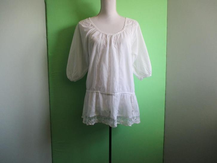 STEPS top maat 34 (100% katoen), Kleding | Dames, Tops, Zo goed als nieuw, Maat 34 (XS) of kleiner, Wit, Lange mouw, Verzenden