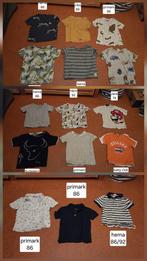 T-shirts maat 74, 80, 86, 92 - Leuke set!, Ophalen of Verzenden, Gebruikt, Diverse merken, Jongen of Meisje