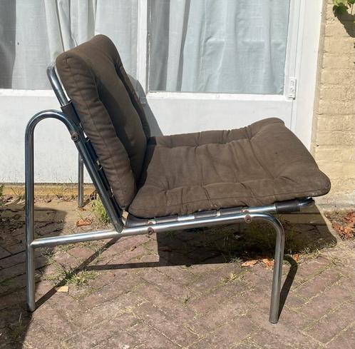 Osaka Easy Chair Martin Visser leunstoel Spectrum 1969, Huis en Inrichting, Stoelen, Gebruikt, Eén, Leer, Bruin, Ophalen