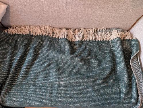 Groene en grijs plaids, Huis en Inrichting, Woonaccessoires | Plaids en Woondekens, Zo goed als nieuw, Ophalen of Verzenden