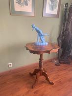 Notenhouten bijzettafel wijntafel, Ophalen