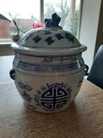 Vintage Gemberpot met Dubbelgeluk Symbool, Ophalen of Verzenden