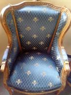 2 x Bergere fauteuil antiek vintage stoel troon meubel, Ophalen
