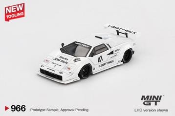 Mini GT 1/64 - Lamborghini Countach LB-WORKS White Mgt316 beschikbaar voor biedingen