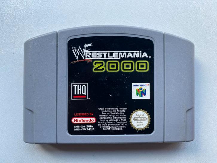 WrestleMania 2000 - Nintendo 64, Spelcomputers en Games, Games | Nintendo 64, Gebruikt, Sport, 3 spelers of meer, Vanaf 3 jaar