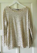 Mooi weinig gedragen T-shirt met polkadot dessin, Kleding | Dames, T-shirts, Verzenden, Beige, Maat 46/48 (XL) of groter, Zo goed als nieuw