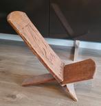 Originele Afrikaanse houten vouwstoel uit Mali, Ophalen of Verzenden