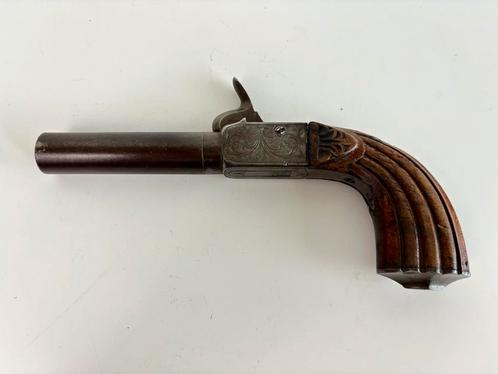 Antiek percussie pistool, rond 1850, Antiek en Kunst, Antiek | Overige Antiek, Ophalen of Verzenden