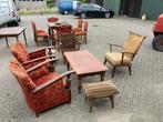 Diversen brocante meubels, stoelen, tafels, Ophalen