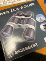 Verrekijker Topas Zoom 8-24x50 ongebruikt, Zo goed als nieuw, 20x of meer, Met hoes of tas, Porro (met knik)