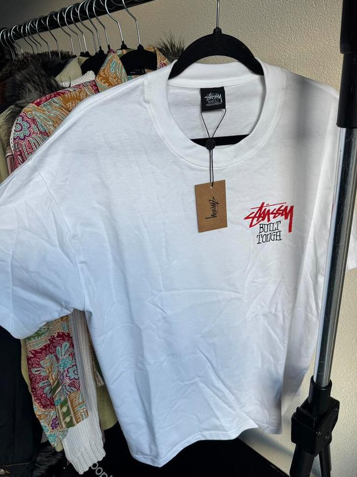 Stussy T-shirt met grafische print, Kleding | Heren, T-shirts, Nieuw, Maat 52/54 (L), Wit, Ophalen of Verzenden