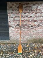Vintage Houten Peddel, Watersport en Boten, Ophalen, Gebruikt, Met peddels