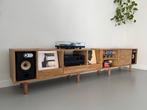 Massief eiken hifi meubel incl. Marantz PM80 & B&W 685, Ophalen, Zo goed als nieuw, Speakers, Overige merken
