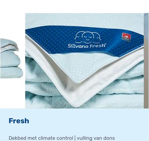 Silvana fresh dekbed 140/220 €349,95 + 5 jaar garantie + Bon, Huis en Inrichting, Slaapkamer | Beddengoed, Nieuw, Deken of Dekbed