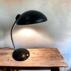 Vintage industriëlel tafellamp in zwart metaal met chroom, Minder dan 50 cm, Metaal, Ophalen
