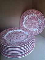 10 grote platte borden  roze-rode tekening
17th Century, Huis en Inrichting, Keuken | Servies, Ophalen of Verzenden, Zo goed als nieuw
