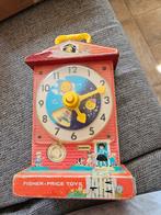 Fisher Price music box teaching clock 1968, Kinderen en Baby's, Speelgoed | Fisher-Price, Ophalen of Verzenden, Gebruikt, Speelset