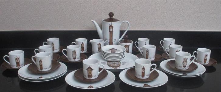 Mitterteich klokken servies, Huis en Inrichting, Keuken | Servies, Zo goed als nieuw, Bord(en), Overige stijlen, Porselein, Ophalen of Verzenden