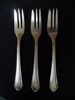 3 Auerhahn 90 antieke Duitse verzilverde gebaksvorkjes, Ophalen of Verzenden