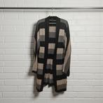 Hauber Vest Maat 40 Zwart Grijs Streep Open Kasjmier Wol, Zwart, Maat 42/44 (L), Zo goed als nieuw, H