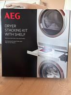 AEG Stapelkit Wasdroger met Plateau - Nieuw, Ophalen, Minder dan 85 cm, Overige typen, Nieuw