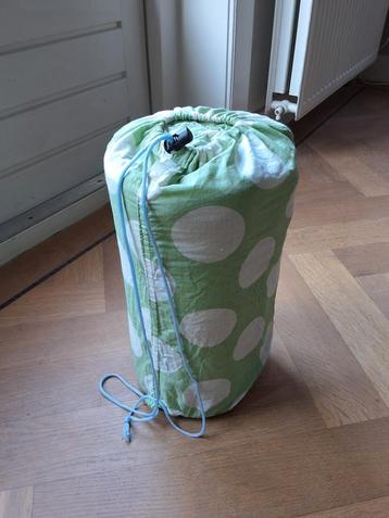 Kinderslaapzak Hema groen-wit-blauw stippen 130x70 cm beschikbaar voor biedingen