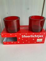 Twee nieuwe rode waxinelichtjes van de postcodeloterij, Overige materialen, Nieuw, Ophalen of Verzenden, Rood