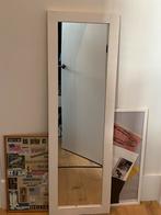Full length mirror, white frame, Minder dan 100 cm, Rechthoekig, Ophalen of Verzenden, 125 cm of meer