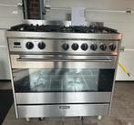 Smeg 6-pits gasfornuis met grote oven – RVS – in topstaat, Witgoed en Apparatuur, Fornuizen, Ophalen, 60 cm of meer, Grill, Zo goed als nieuw