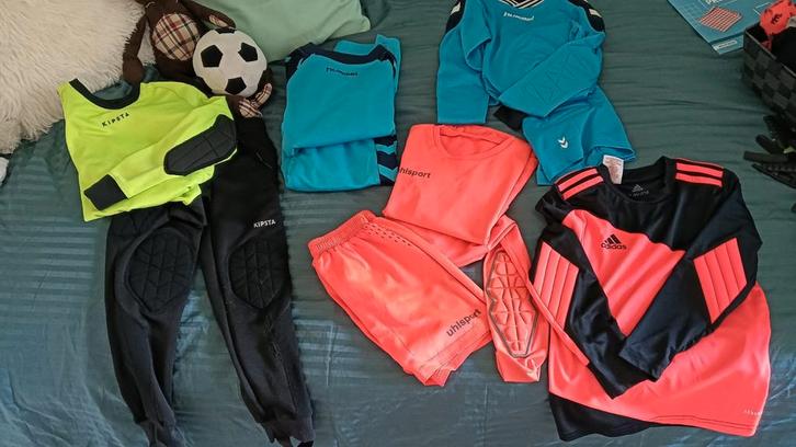 Keeperkleding 128 nieuw en gebruikt+ voetbalsokken, Kinderen en Baby's, Kinderkleding | Maat 128, Gebruikt, Jongen of Meisje, Ophalen of Verzenden
